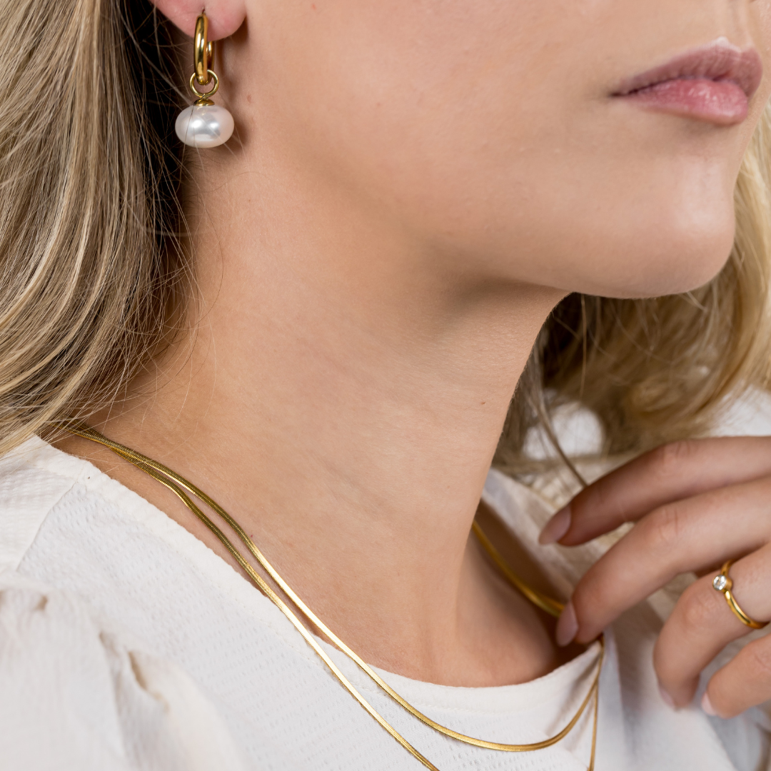 Staple Pearl Hoops