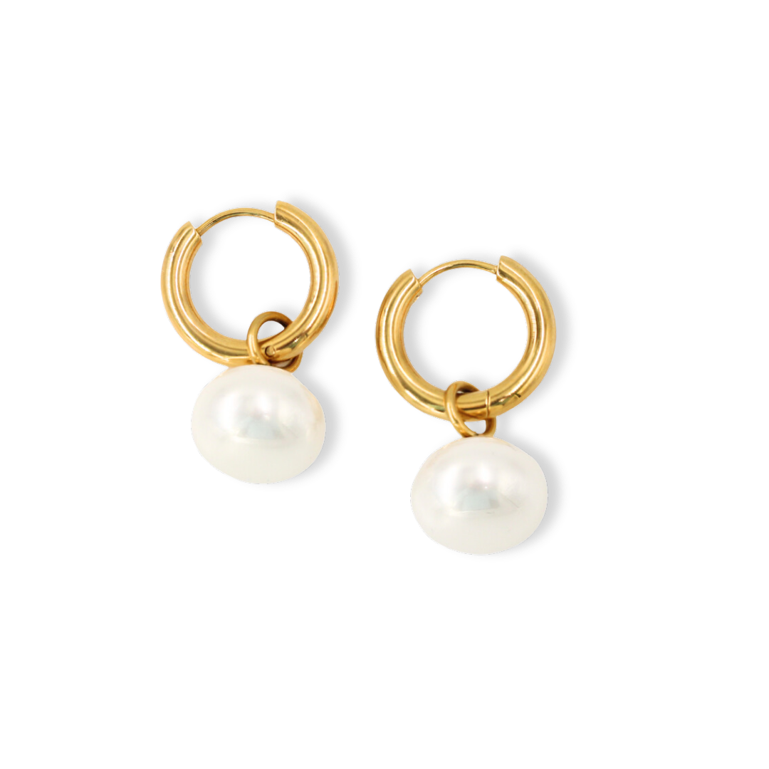Staple Pearl Hoops
