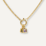 Clasp Charm Necklace Gold