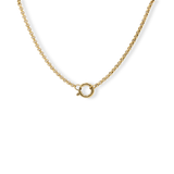 Clasp Charm Necklace Gold
