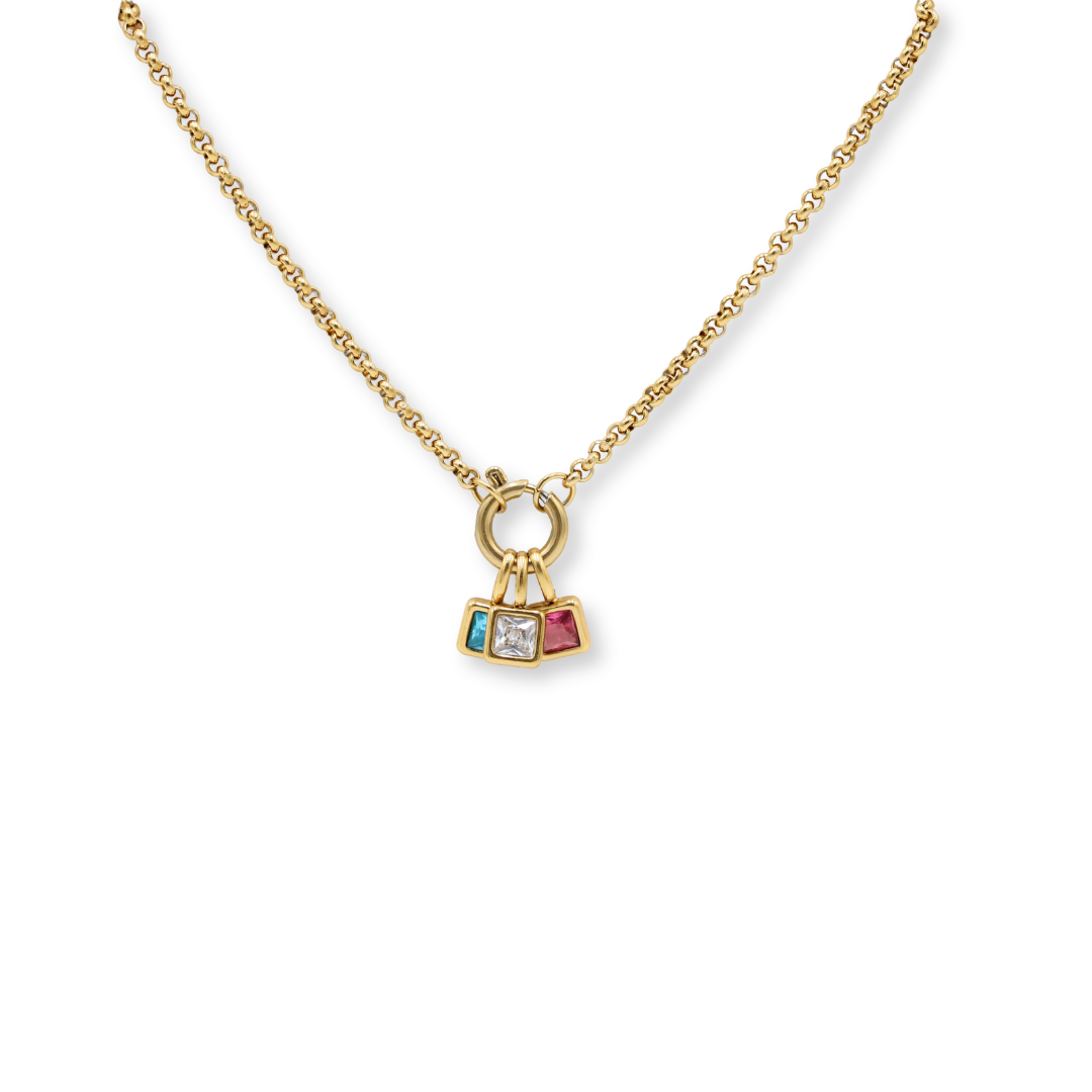 Clasp Charm Necklace Gold