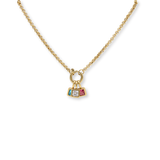 Clasp Charm Necklace Gold