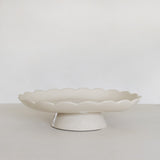 Oval Scalloped cake stand