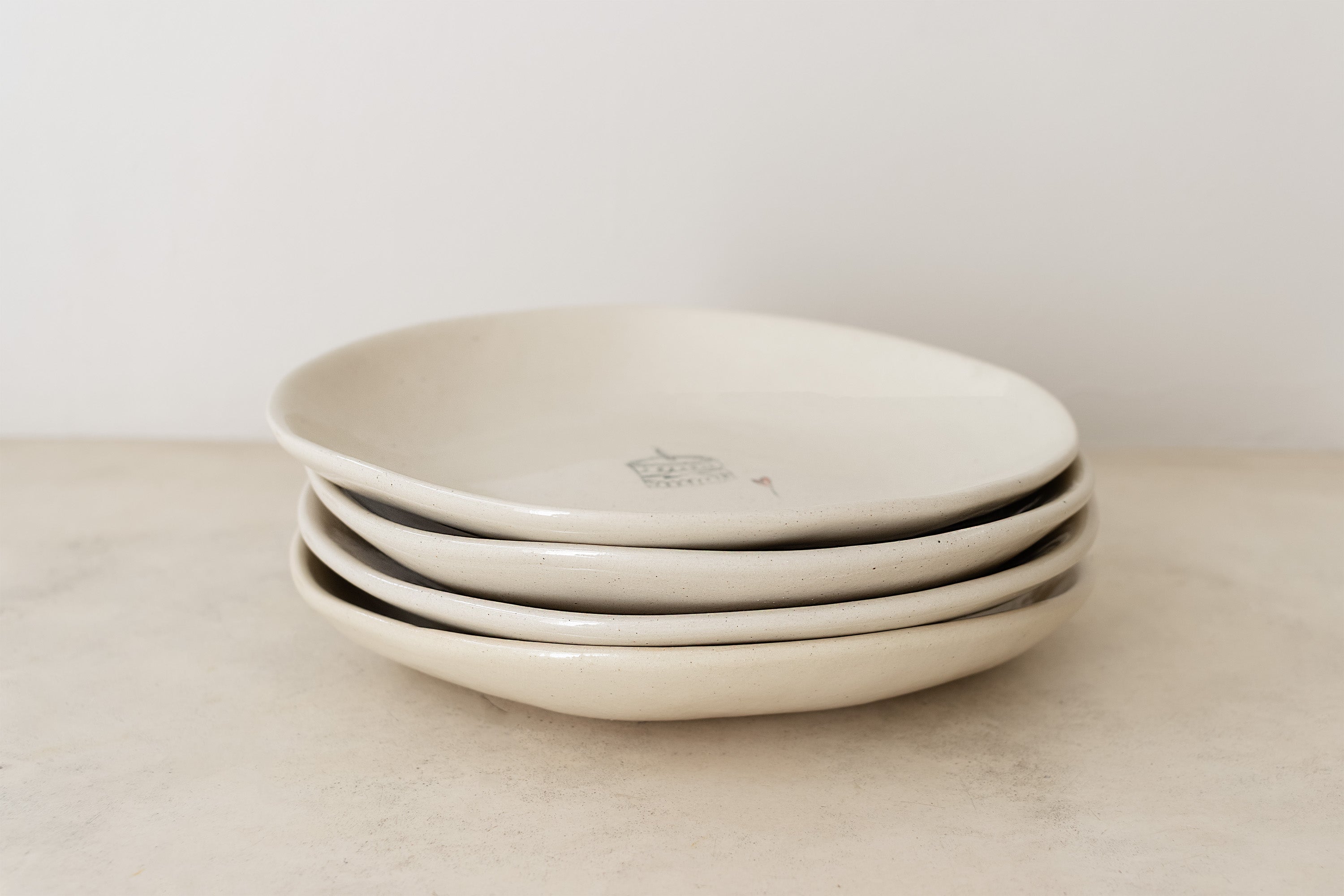 Hand Sketched Patisserie Plates