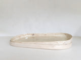 Oval flat serving tray