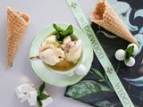 Peppermint White Chocolate & Butterscotch Ripple Ice Cream