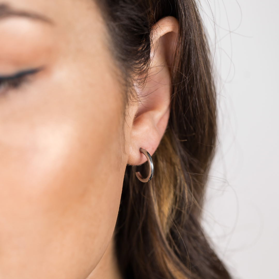 Plain Hoops (10/15/20mm) Silver