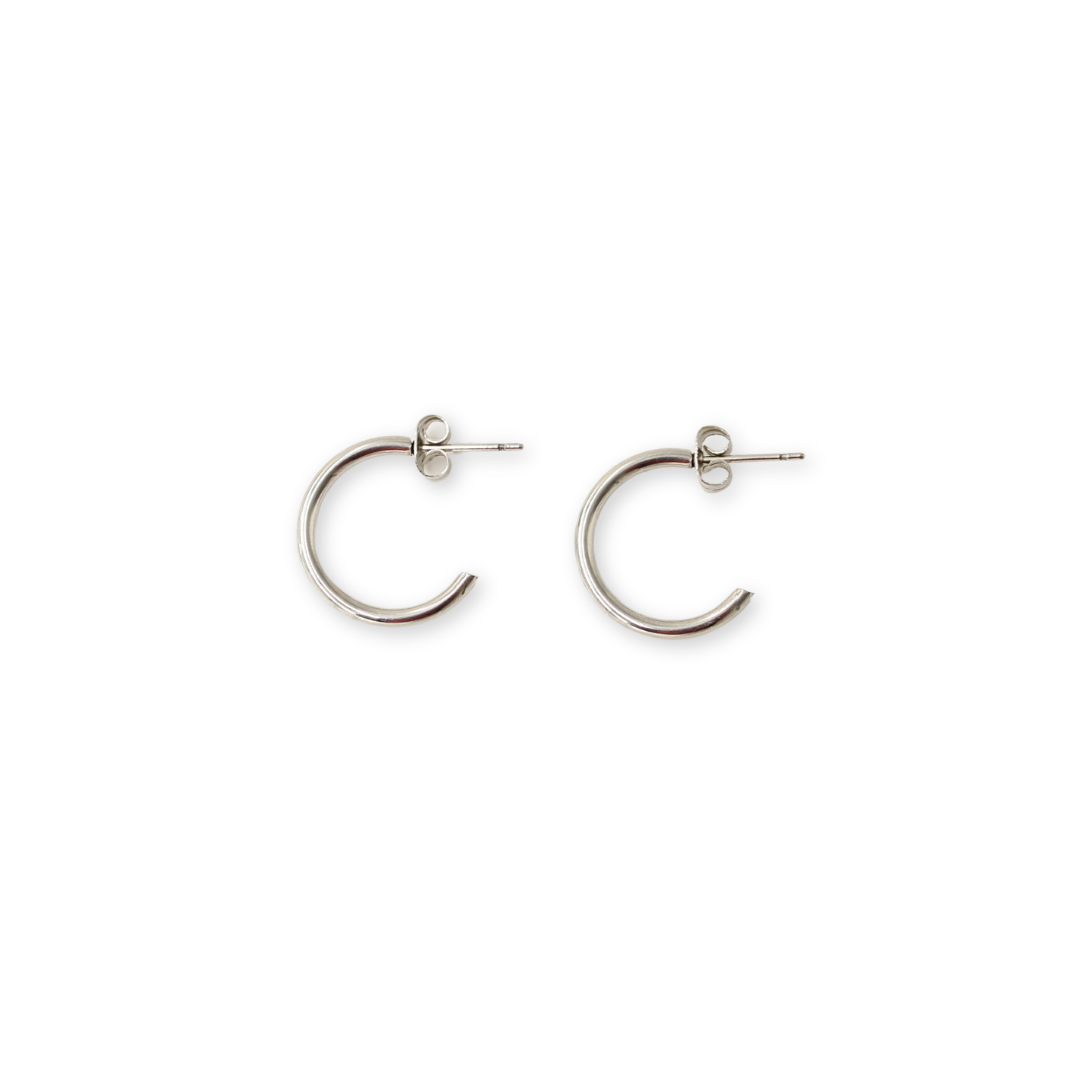 Plain Hoops (10/15/20mm) Silver