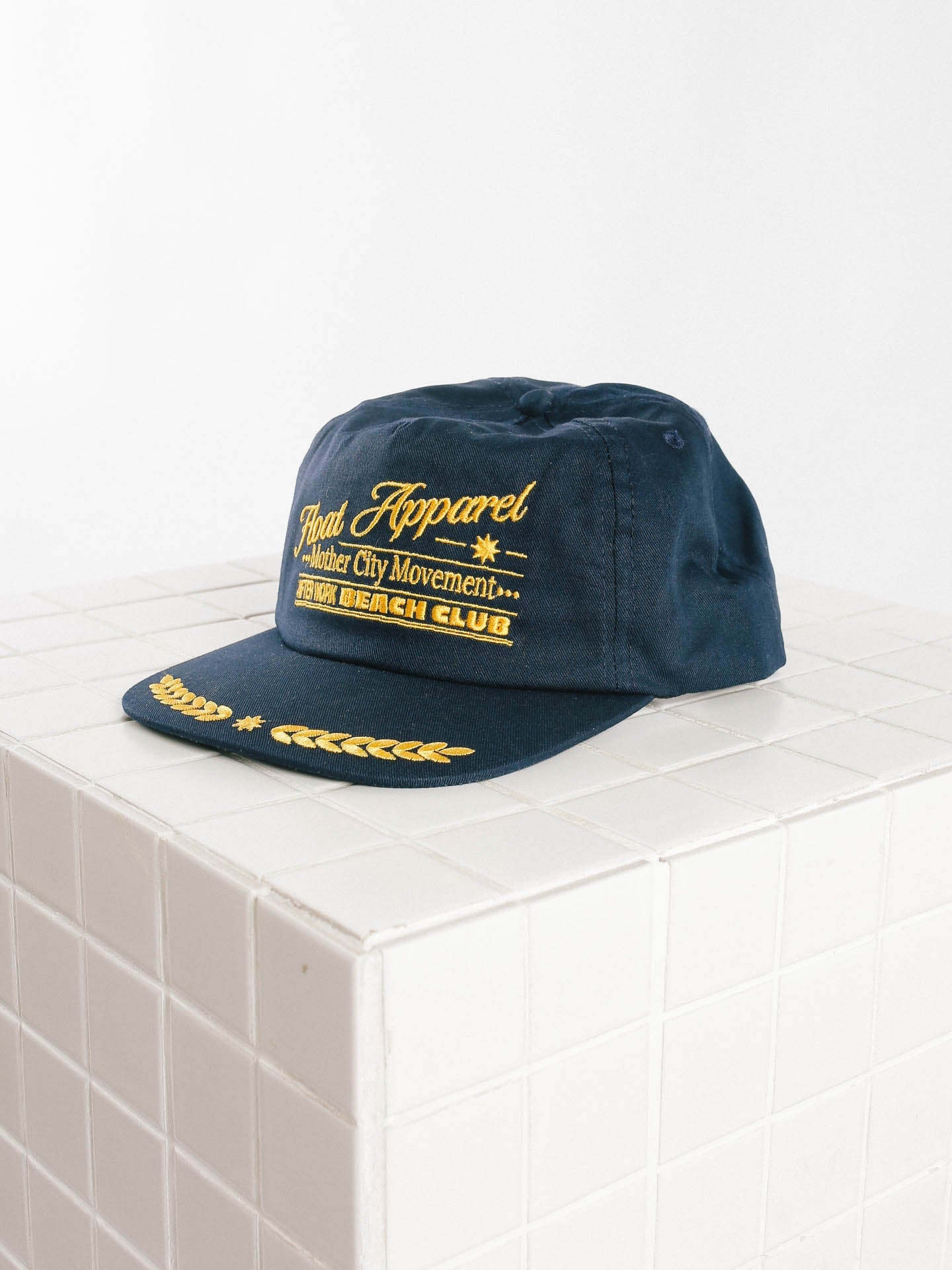 Retro 5 Panel Navy Cap