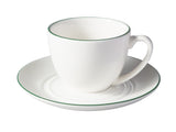 MW White Basics Edge Coupe Demi Cup & Saucer 90ML