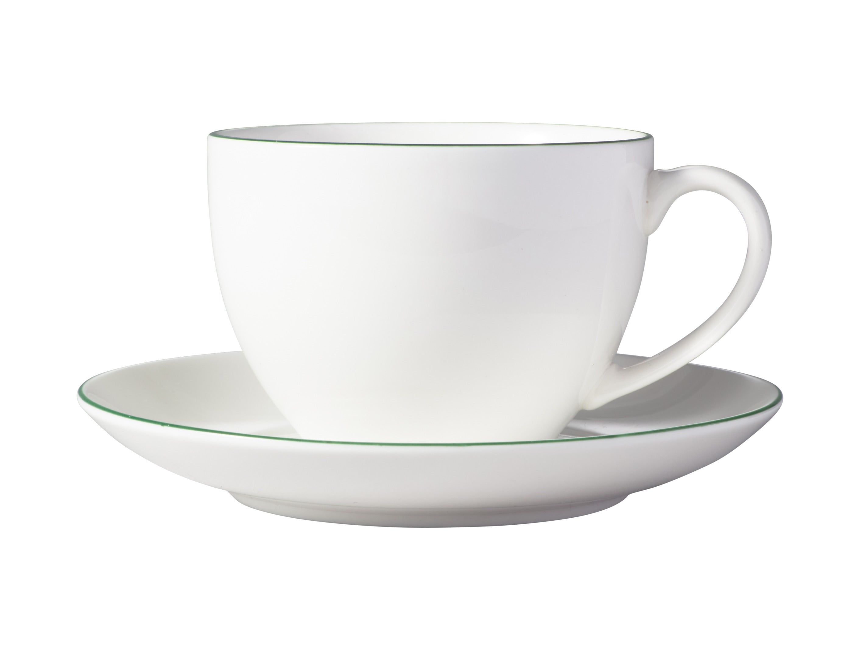 MW White Basics Edge Cup & Saucer 260ML