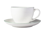 MW White Basics Edge Cup & Saucer 260ML