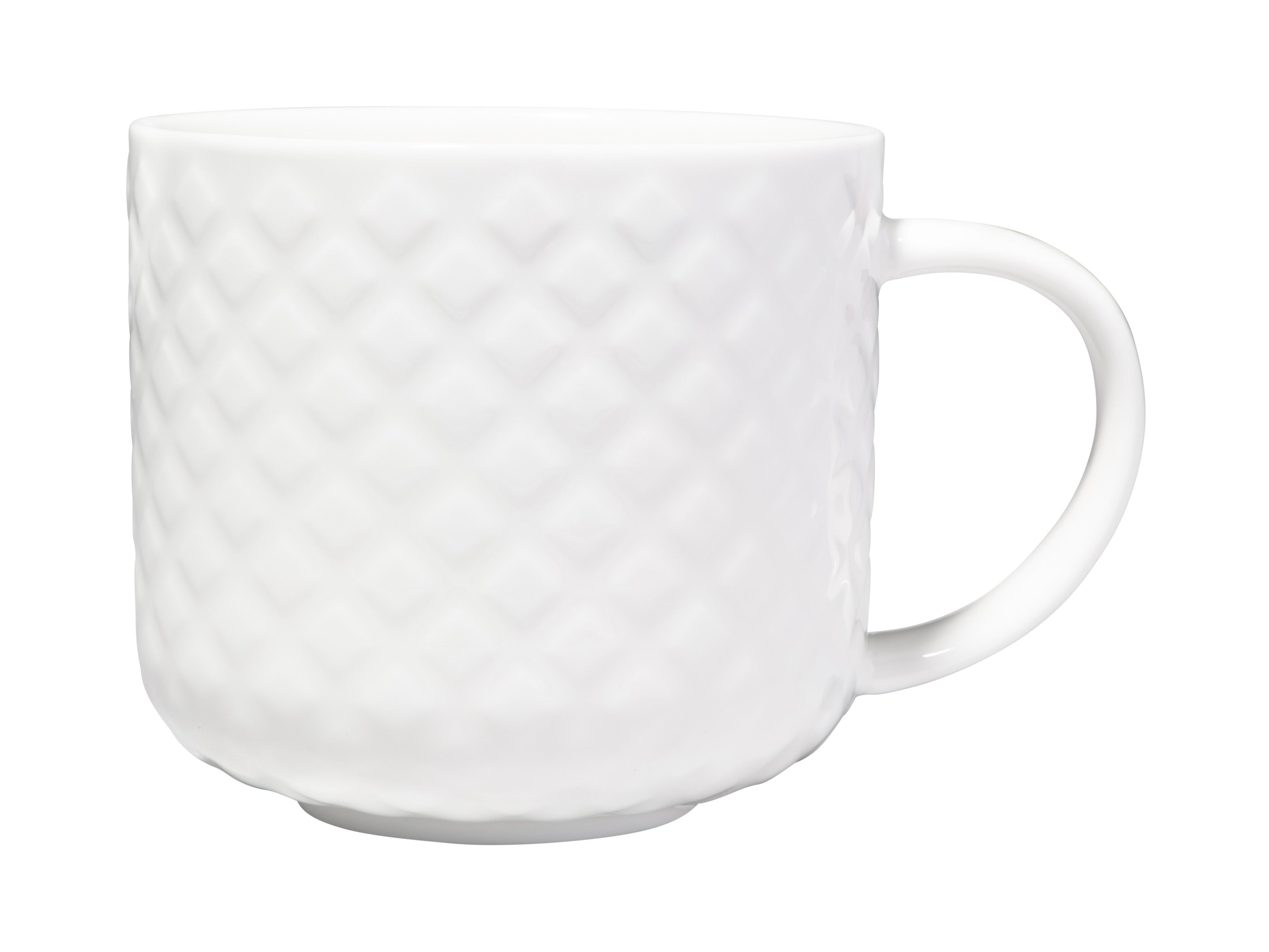 MW White Basics Mug 440ML Quilted Diamond