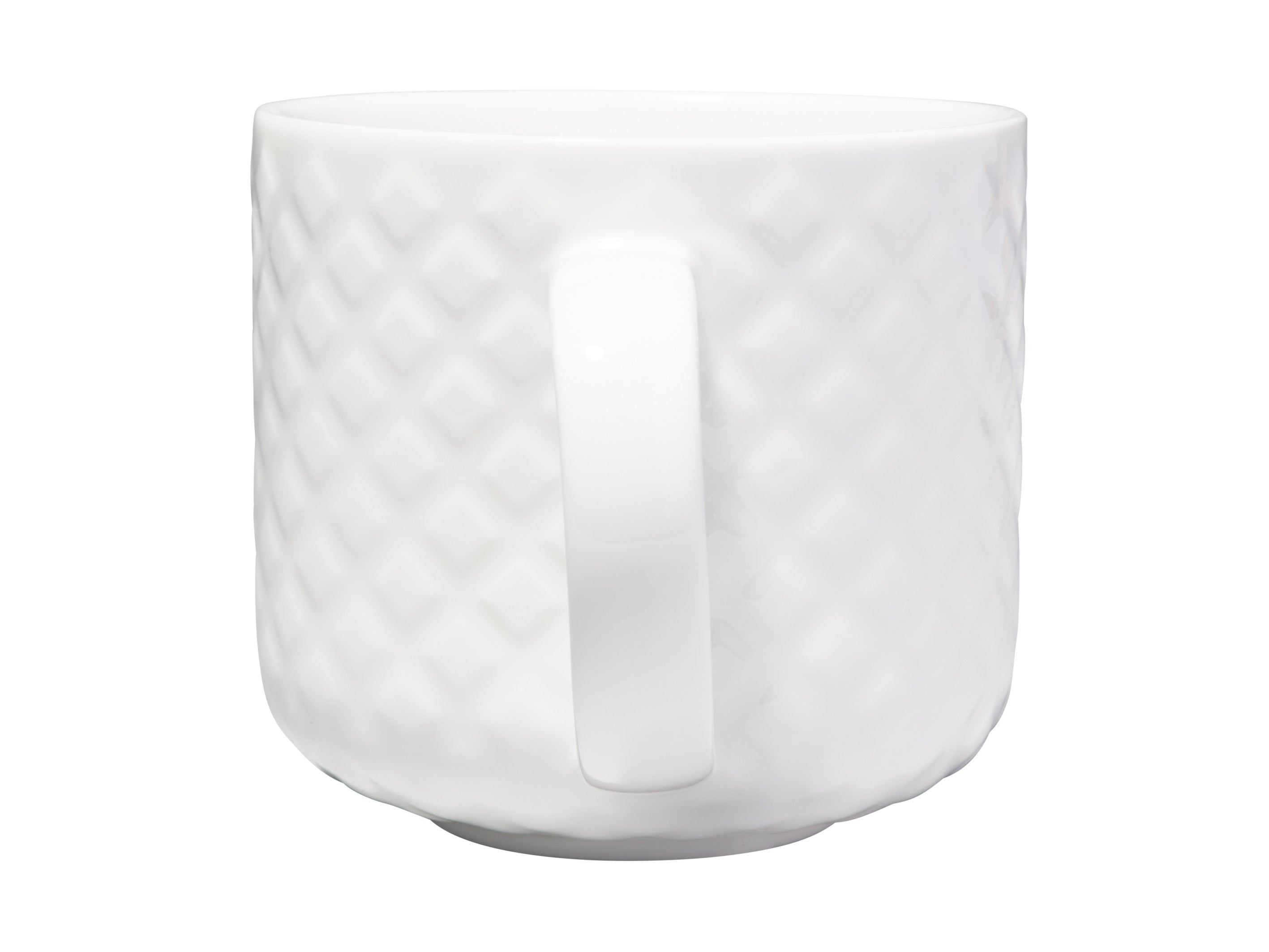 MW White Basics Mug 440ML Quilted Diamond