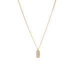 Rectangle Zirconia Necklace