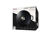 MW Cast Iron Round Casserole Black 24cm / 3.3L Gift Boxed