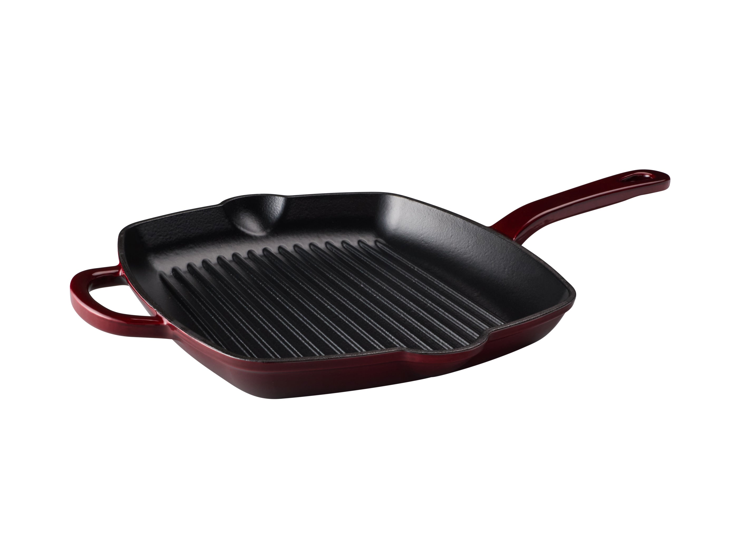 MW Cast Iron Grill pan Merlot 26cm Gift Boxed