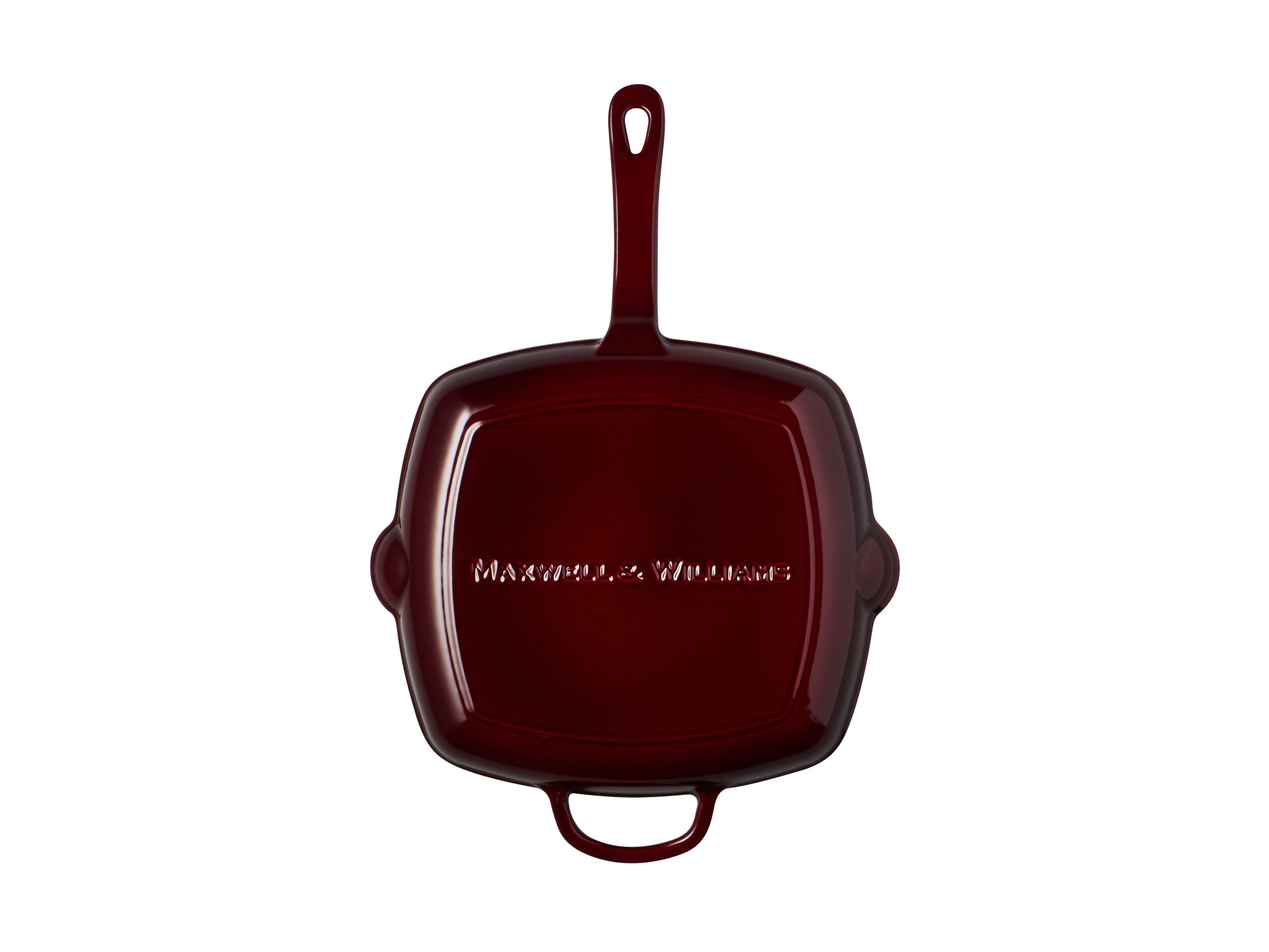 MW Cast Iron Grill pan Merlot 26cm Gift Boxed