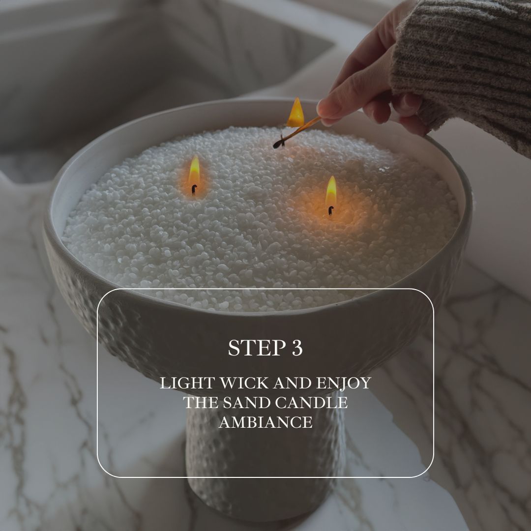 Sand Candle Bulk Discounted • White