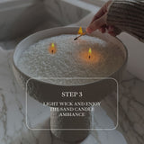 Sand Candle Bulk Discounted • White