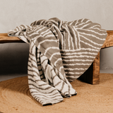 Sublime Wave Knitted Throw – Grey