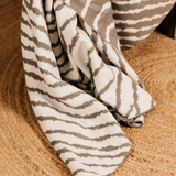 Sublime Wave Knitted Throw – Grey
