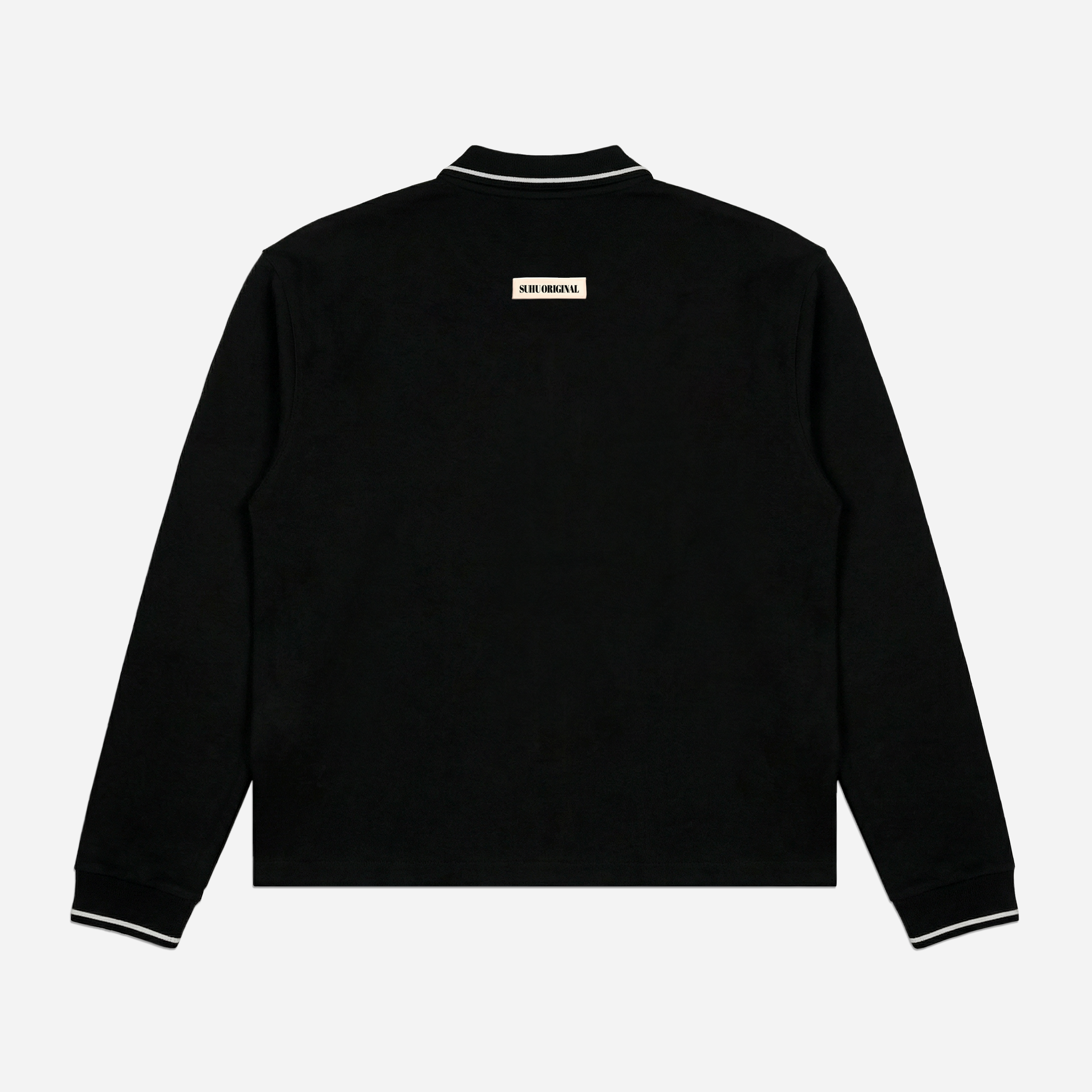SUHU FULL ZIP DATE TOP, BLACK