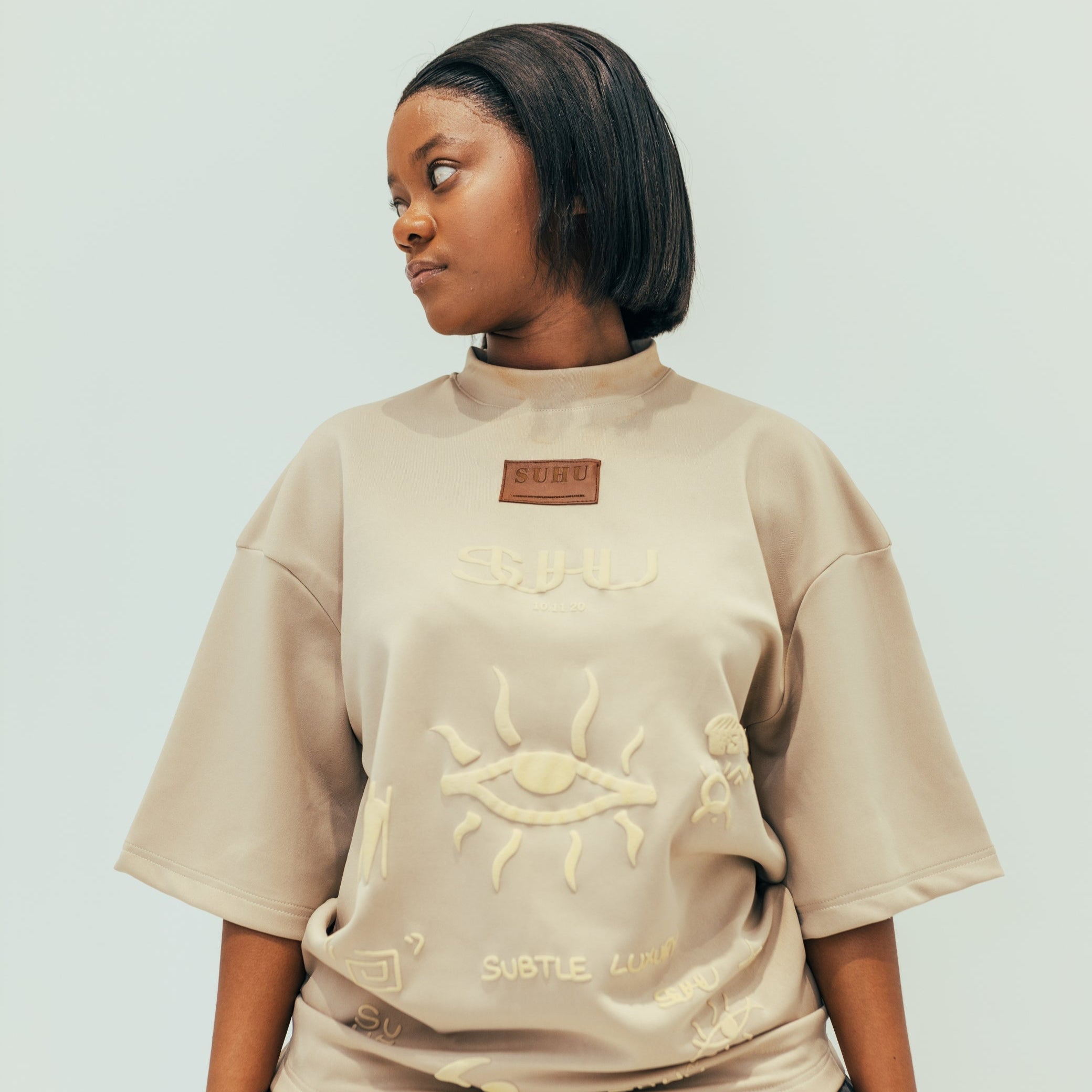 SUHU EYE T-SHIRT, NUDE