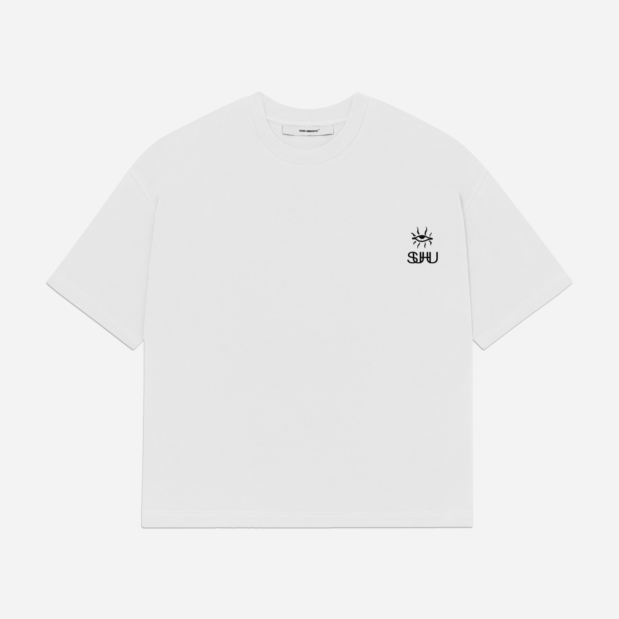 SUHU EYE LOGO T-SHIRT, WHITE