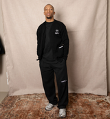 SUHU LOGO SWEATPANT, BLACK