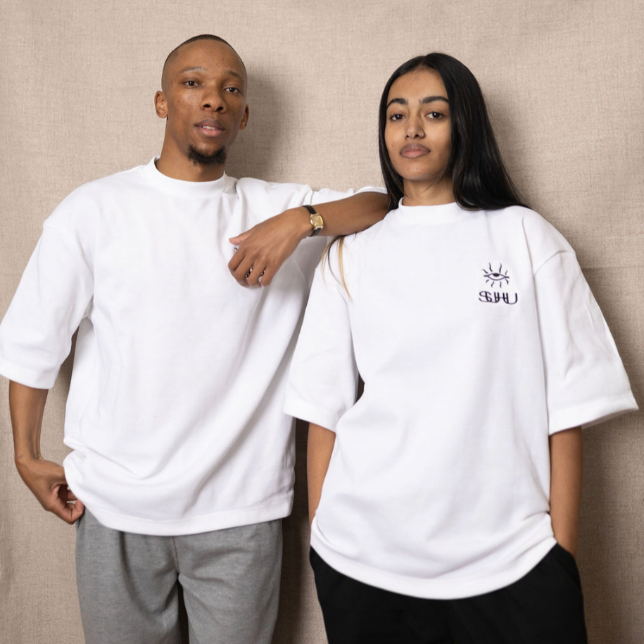 SUHU EYE LOGO T-SHIRT, WHITE