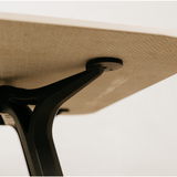 Saba Dining Table – Grey & Black