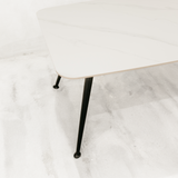 Saba Dining Table – White & Black