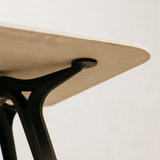 Saba Dining Table – White & Black