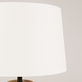 Sabie Table Lamp with Tapered Linen Shade – Blonde