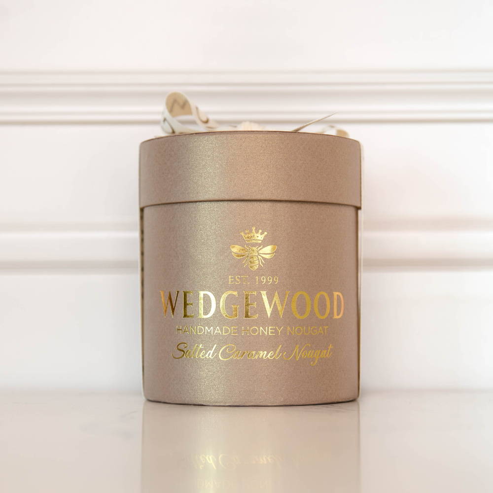 Salted Caramel Gold Small Hat Box