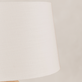 Satara Table Lamp with Tapered Linen Shade – Blonde