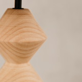 Satara Table Lamp with Tapered Linen Shade – Blonde