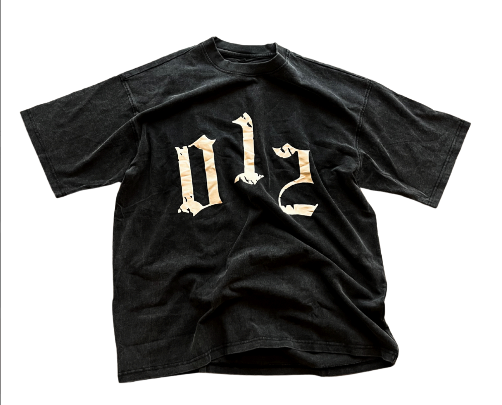 Black Acid Washed Essential Tee