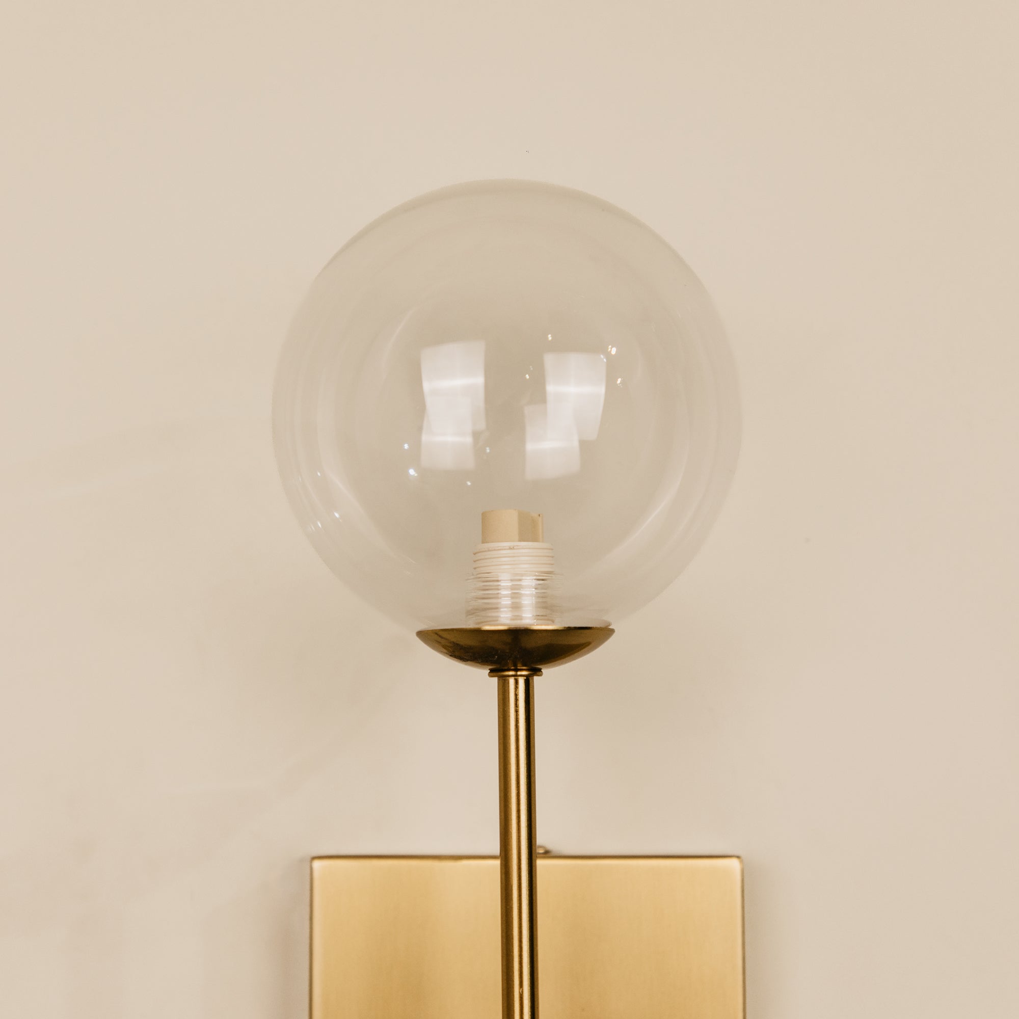 Sello Glass & Brass Wall Light