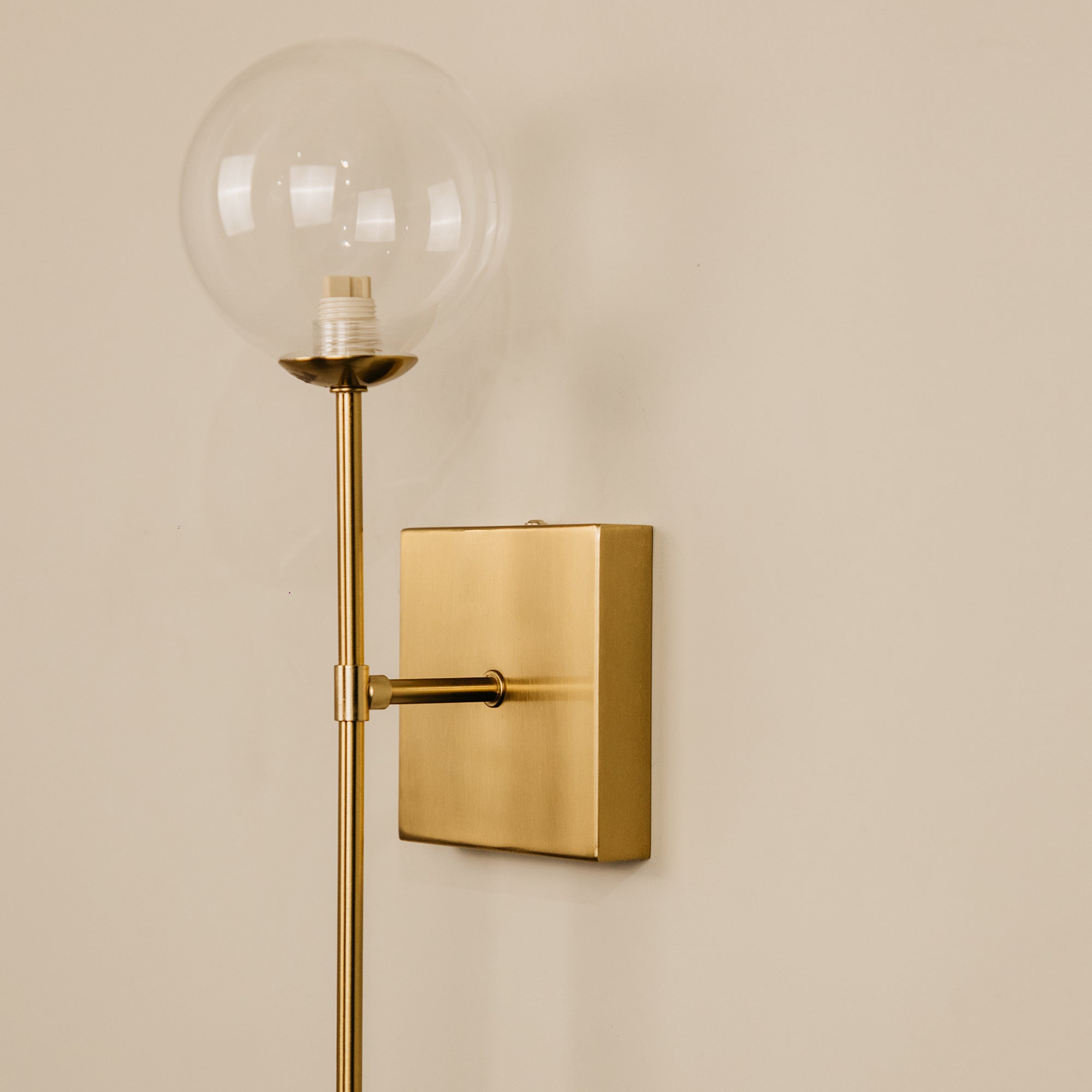 Sello Glass & Brass Wall Light