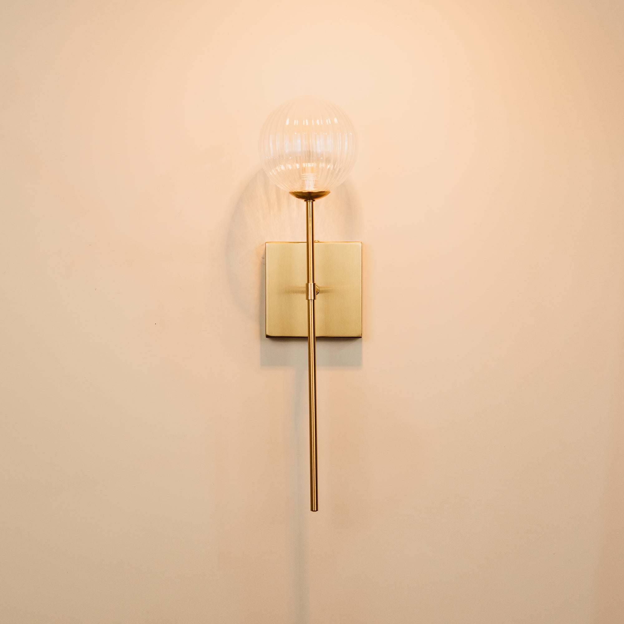 Sello Glass & Brass Wall Light