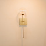 Sello Glass & Brass Wall Light