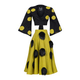 Malondie Luna Dot Tie Top
