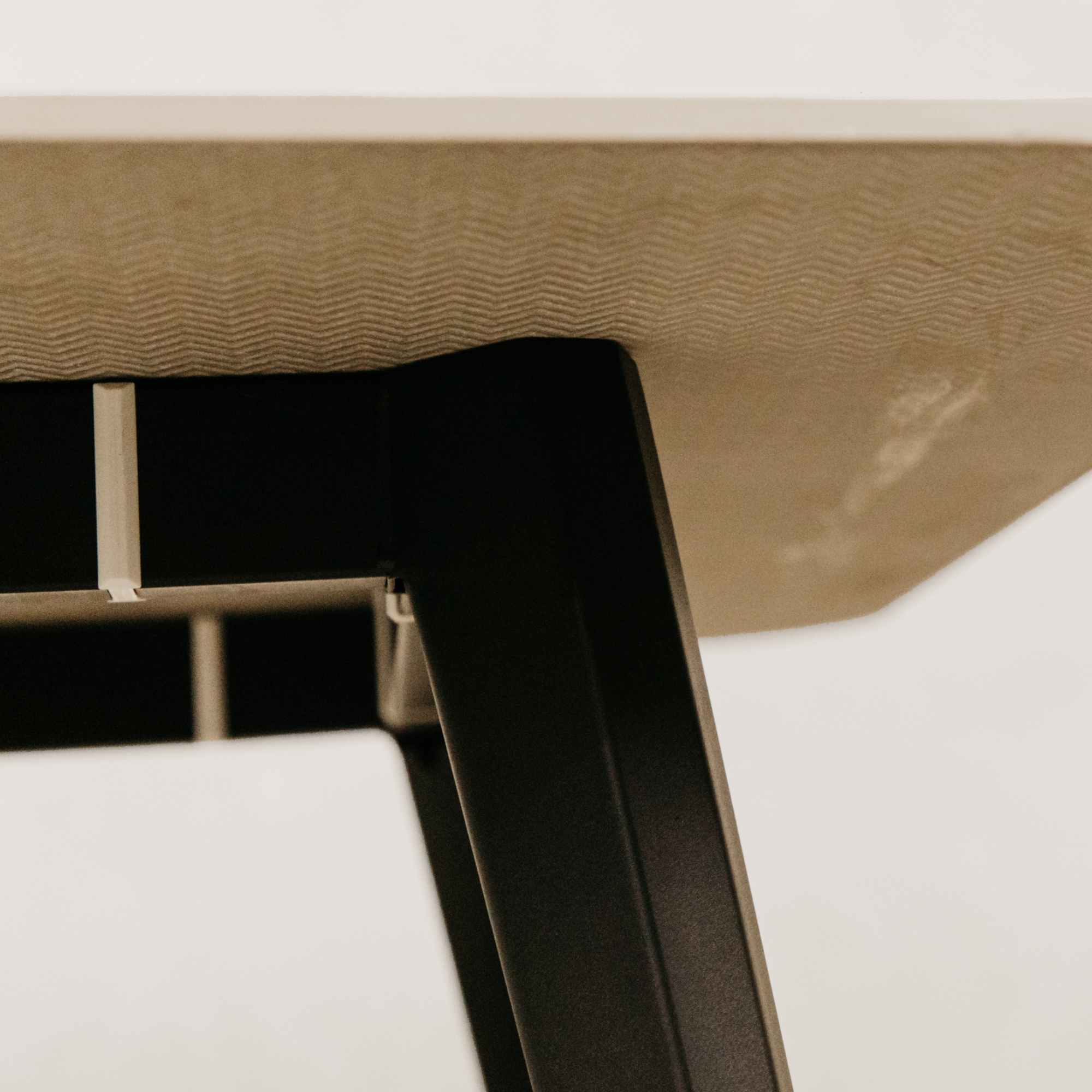 Shona Dining Table – Grey & Black