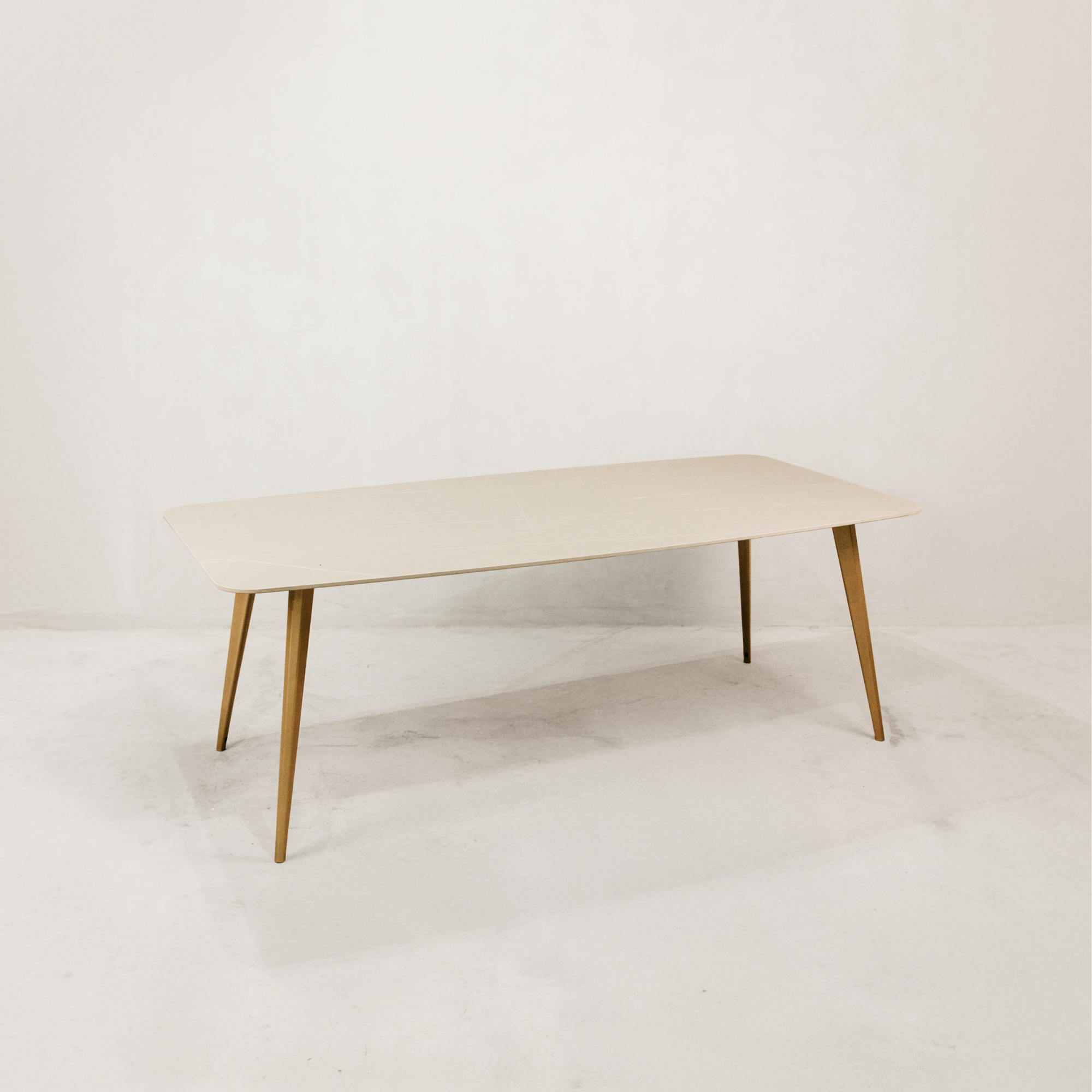 Shona Dining Table – Grey & Gold