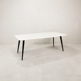 Shona Dining Table – White & Black