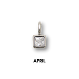 Birthstone Charms Silver