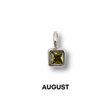 Birthstone Charms Silver