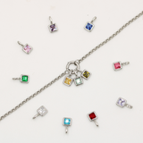 Birthstone Charms Silver